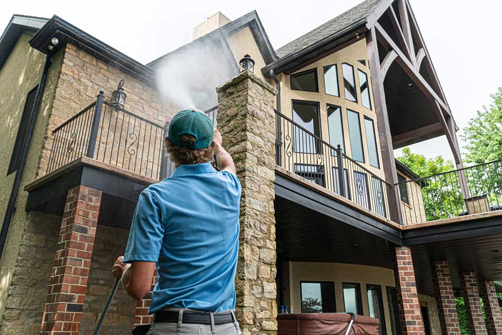 Pressure washing